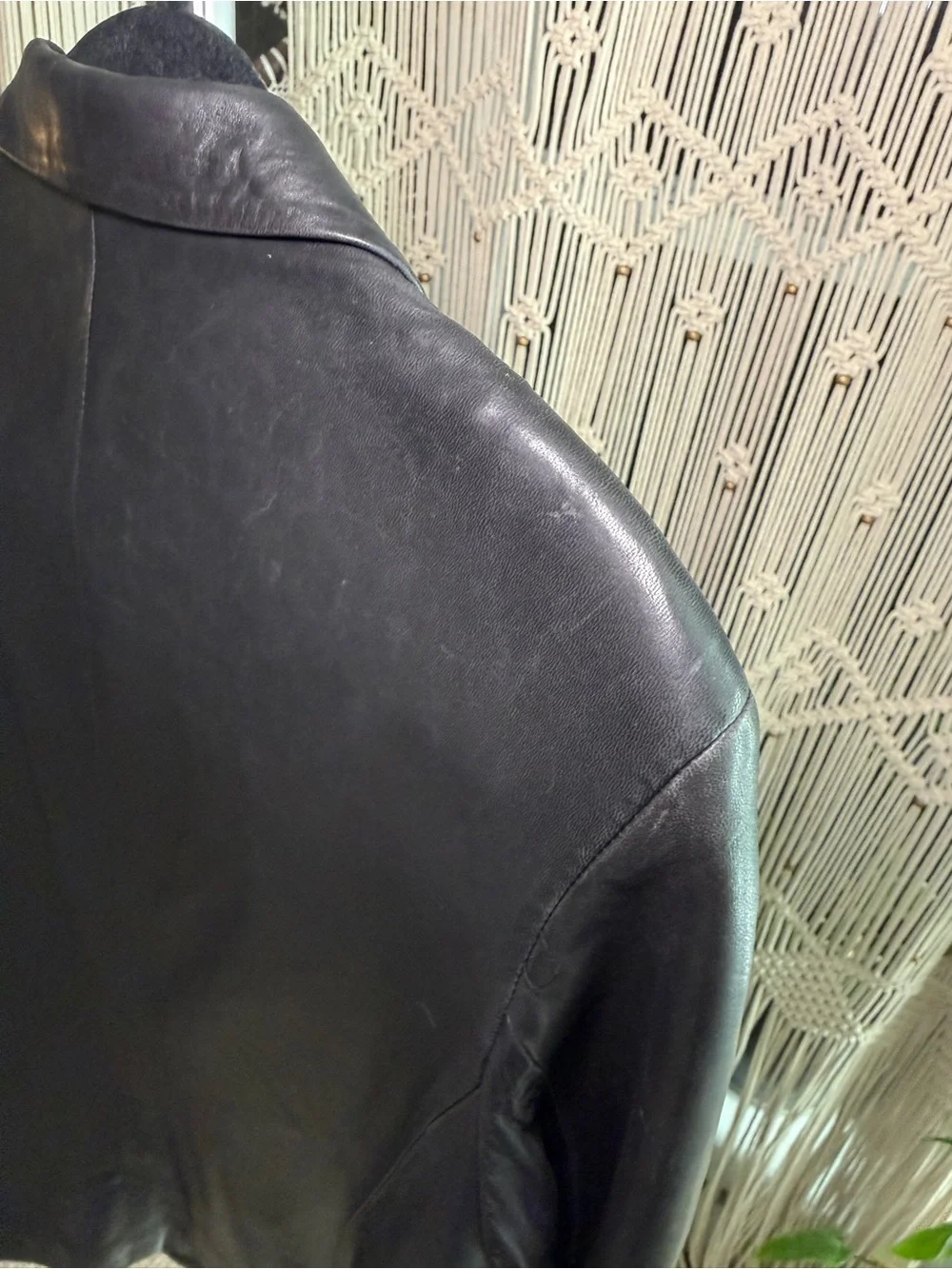 Coach Classic Black Leather Women's Blazer Jacket
